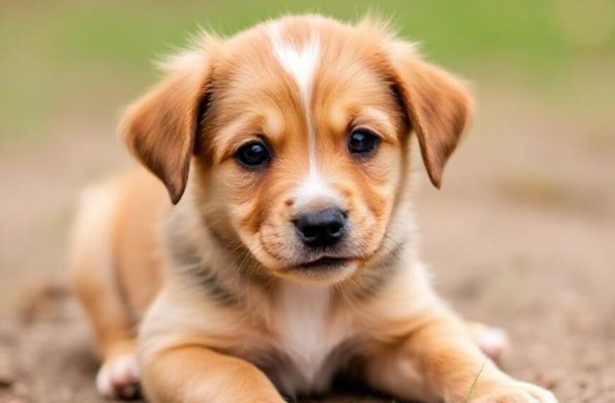 Pet puppy settles in to new home.